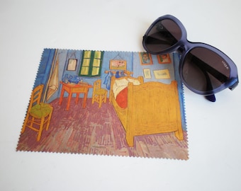 Brillenpoetsdoekje, Van Gogh, Brillenreiniging, Microvezelreiniging, Schermreiniger, Slaapkamer in Arles