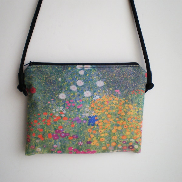 Sac bandoulière, sac à bandoulière, sac Klimt, petit sac, Gustav Klimt art, sac imprimé