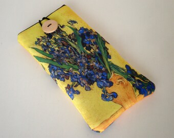 Cell phone case, iPhone case, Mobile phone case, Galaxy case, iPhone sleeve, Huawei sleeve, Van Gogh cell phone case, Irises
