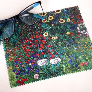 Étui Lunettes Gustav Klimt The Kiss - Coque Rigide Satin - Chiffon Nettoyage Inclus