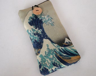 Cell phone case, Mobile sleeve, The great wave case, iPhone case, Galaxy sleeve, Hokusai