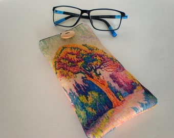 Famous paintings glasses case, Paul Signac glasses sleeve, sunglasses case, glasses sleeve, eyeglasses case