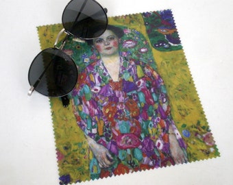 Chiffon de nettoyage pour lunettes, Gustav Klimt, Nettoyage de lunettes, Nettoyage en microfibre, Nettoyant pour écran, Chiffon de nettoyage Klimt