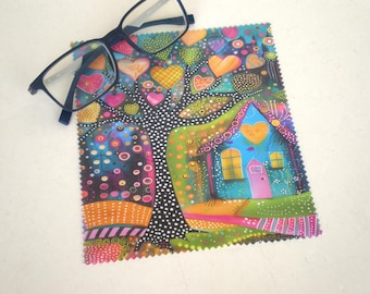 Brillenputztuch, Lebensbaum, Brillenreinigung, Mikrofaser Reinigung, Bildschirmreiniger