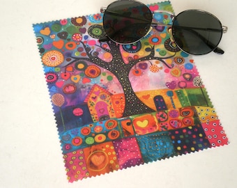 Brillenputztuch, Lebensbaum, Brillenreinigung, Mikrofaser Reinigung, Bildschirmreiniger