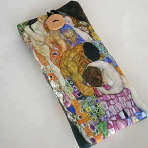 Brillenetui, Brillenetui, Brillenetui, Klimt Brillenetui, Gustav Klimt, Weiches Brillenetui, Etui für Brillen Bild 8