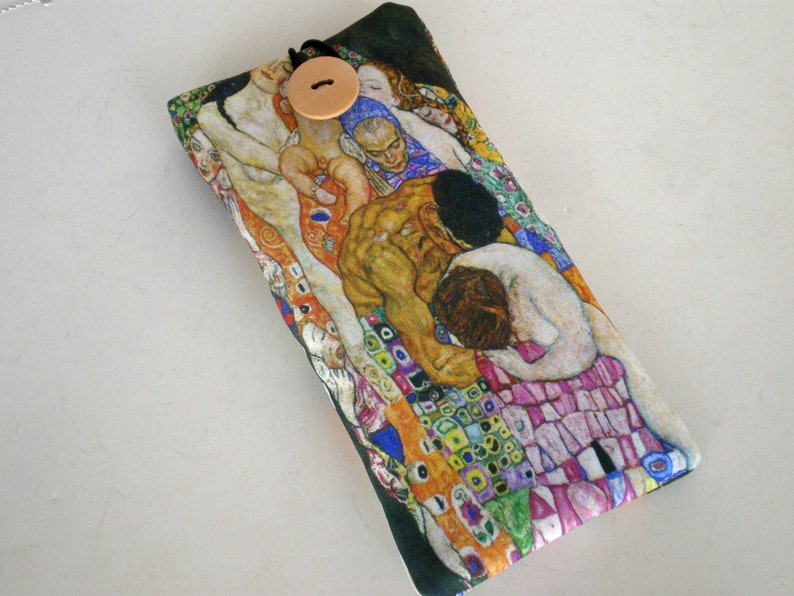 Brillenetui, Brillenetui, Brillenetui, Klimt Brillenetui, Gustav Klimt, Weiches Brillenetui, Etui für Brillen Bild 8