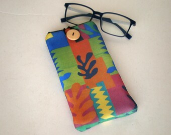Henri Matisse Glasses Case, Soft Quilted Eyeglass Sleeve