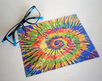 Glasses cleaning cloth, Spiral glasses cleaning, Tie dye cleaning cloth, Microfiber cleaning, Screen cleaner