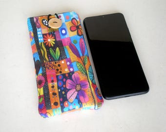 Cell phone case, Mobile sleeve, Flower cover, iPhone case, Galaxy sleeve, Flowers cell phone case