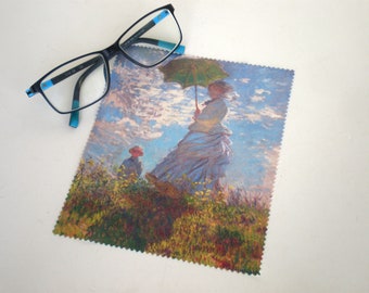 Glasses cleaning cloth, Claude Monet, Glasses cleaning, Microfiber cleaning, Screen cleaner