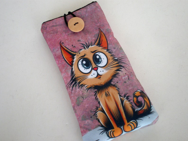 Cell phone case, Mobile sleeve, Cat cover, iPhone case, Galaxy sleeve, Cat cell phone case 画像 1