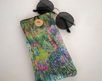 Estuche para anteojos, funda para anteojos, Claude Monet, Estuche suave para anteojos, Estuche para gafas de sol, Estuche acolchado para anteojos