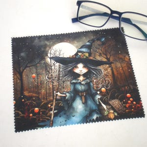 Linge de nettoyage pour lunettes, Linge de nettoyage pour lunettes d&#39;Halloween, Nettoyage de lunettes de sorcière, Halloween, Nettoyant pour écran