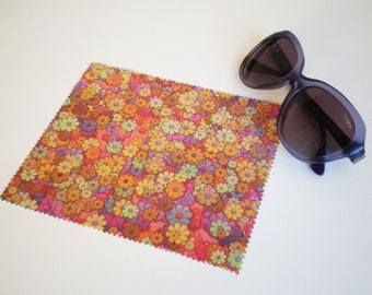 Glasses cleaning cloth, Flower, Glasses cleaning, Microfiber cleaning, Screen cleaner, Flowers cleaner cloth