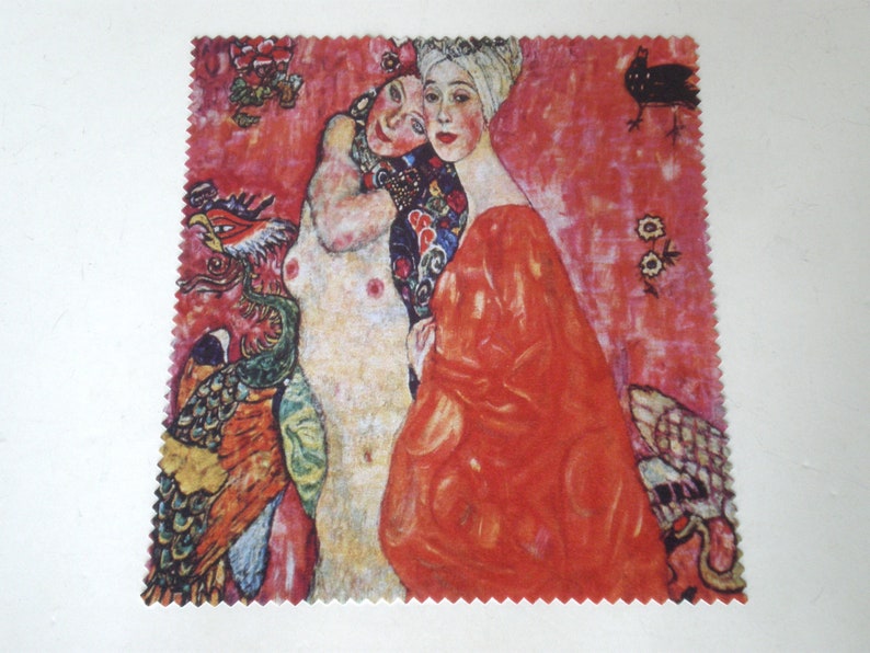 Brillenputztuch, Gustav Klimt, Brillenreinigung, Mikrofaserreinigung, Bildschirmreiniger, Klimt Putztuch Bild 3