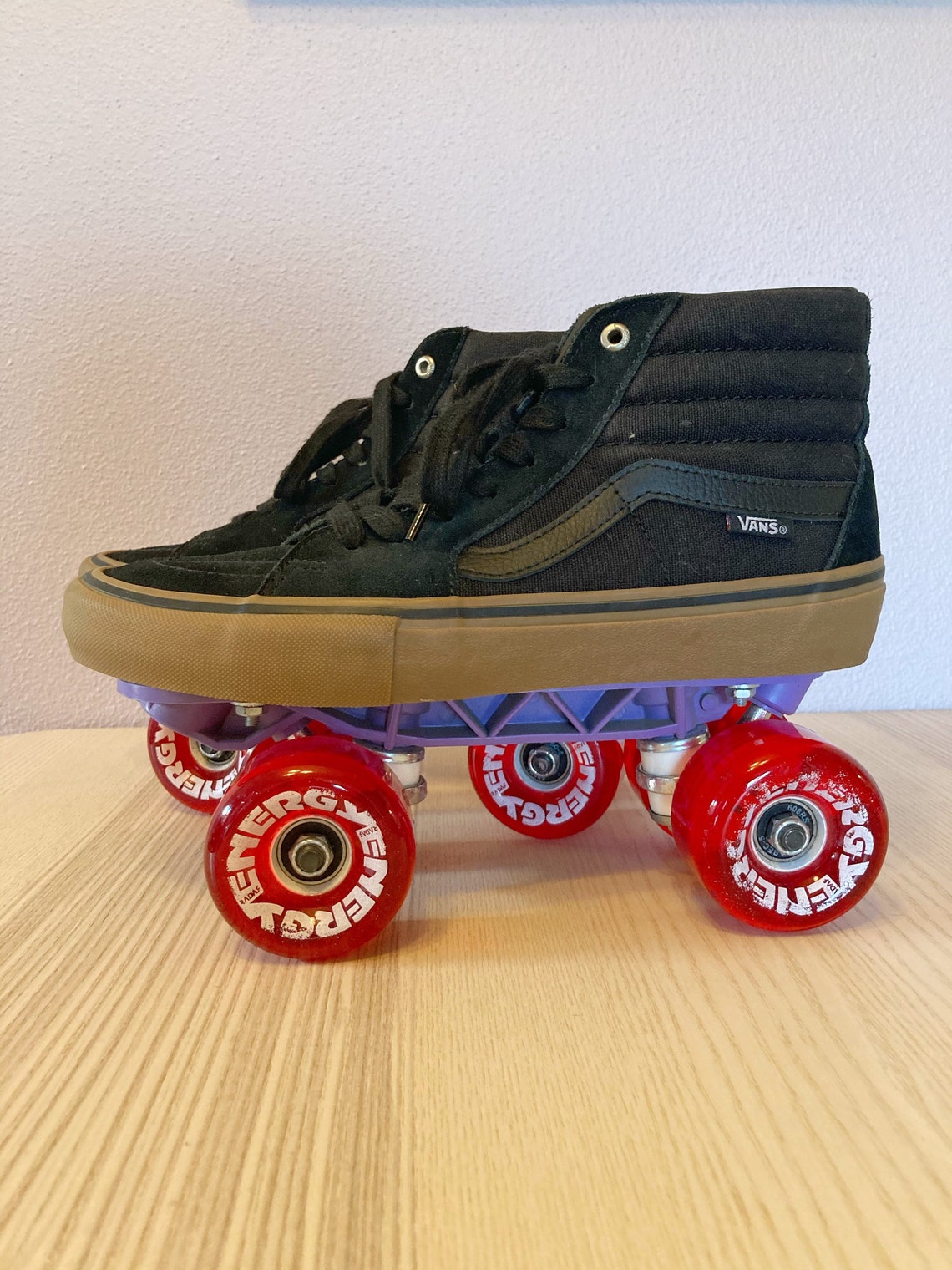 CUSTOM Vans Sk8Hi Roller Skates Etsy