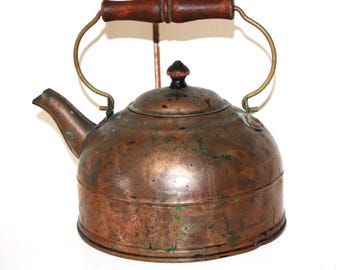 Vintage Copper Tea Pot