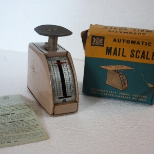 Vintage 1960s Chadwick Automatic Mail Scale with Original Box