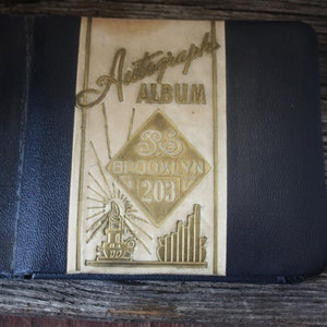 Vintage 1943 Public School 203 Brooklyn Autograph Book Senior Year