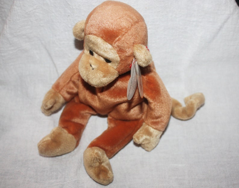 Vintage Ty Beanie Babies Bongo Monkey 1995 and 1993 Snort Pig - Etsy