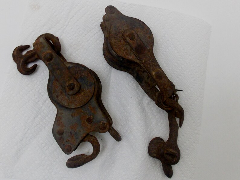 Pulleys Antique Farm FencingTools Fence Stretchers Rustic Etsy