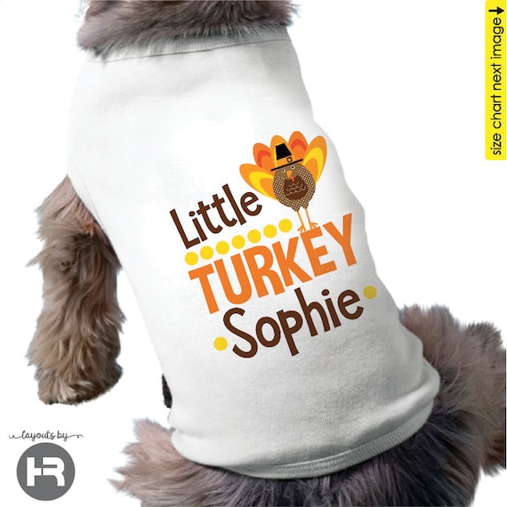 Personalized Dog Thanksgiving Shirt Puppy Turkey Shirt - Etsy