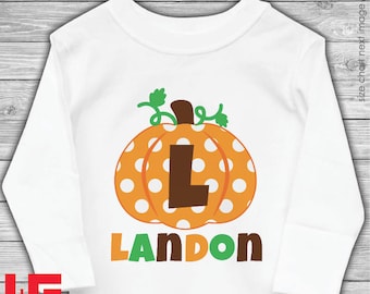 Pumpkin Patch Shirt or Bodysuit - Personalized 100% Cotton Fall T-shirt