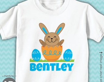 boys easter shirt or bodysuit - custom personalized easter egg hunt t-shirt - monogrammed kids easter outfit
