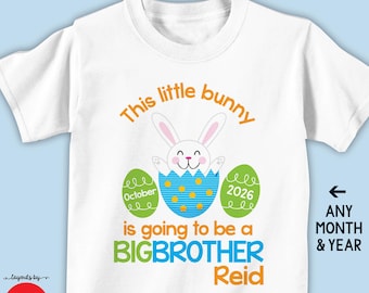 Easter Big Brother Shirt or Bodysuit - Spring Pregnancy Announcement T-shirt