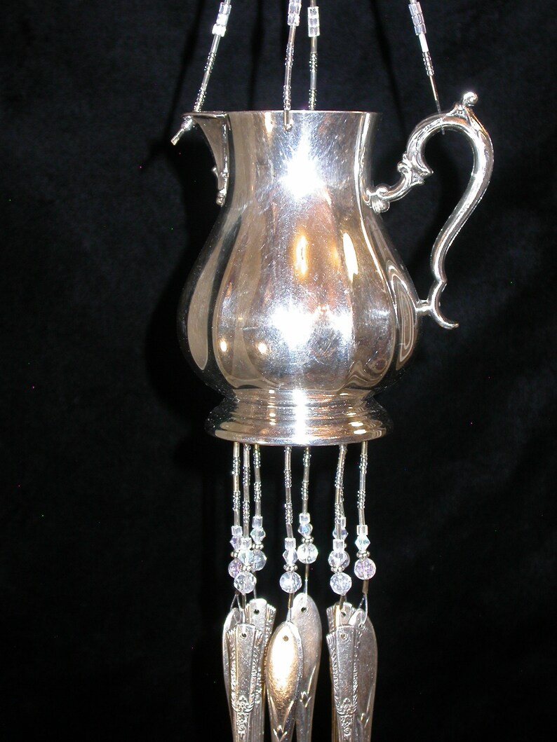 Wind Chimes Silver Plate Creamer Silverware Unique Vintage Etsy UK