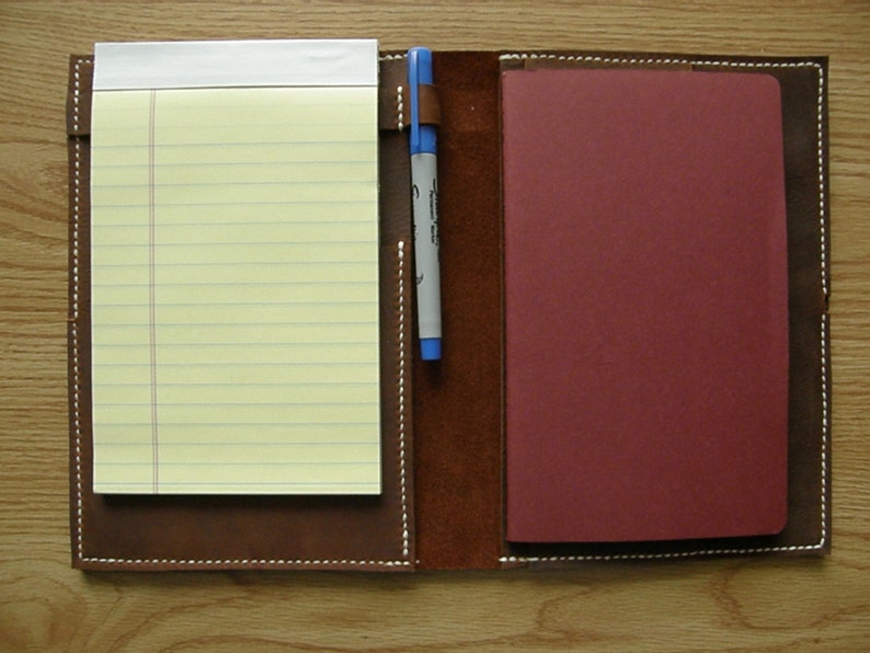 Leather Ipad Mini/moleskine Notebook Cover Etsy