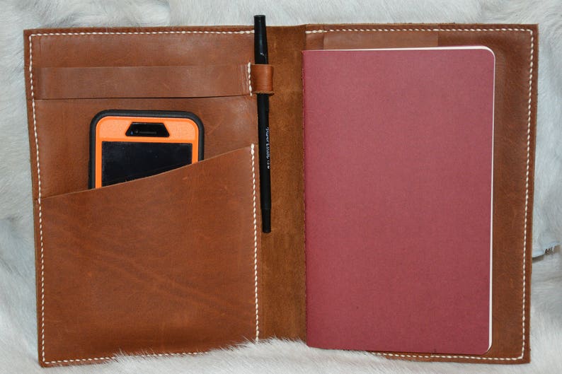 Leather Ipad Mini/moleskine Notebook Cover - Etsy