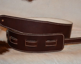 Hand Crafted Leather Guitar Strap