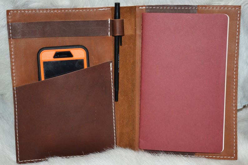 Leather Ipad Mini/moleskine Notebook Cover Etsy