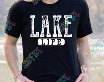 Lake life t-shirts | lake themed unisex Bella and canvas shirts | made to order lake life