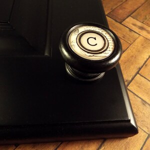 A-Z Typewriter Key Decorative Wood Cabinet Knobs, Pulls...Price is for 1 Knob (Quantity Discounts Available!) image 5