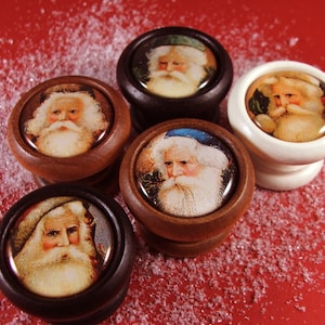 Christmas Victorian Santa Cabinet Knobs...Price is for One Knob (Quantity Discounts Available)