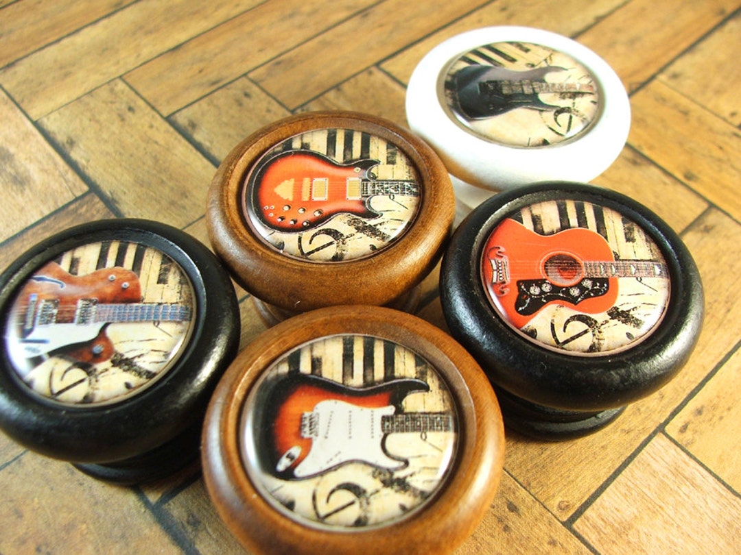 Decorative Guitar Design Knobs, Pulls, Handles...price is for 1