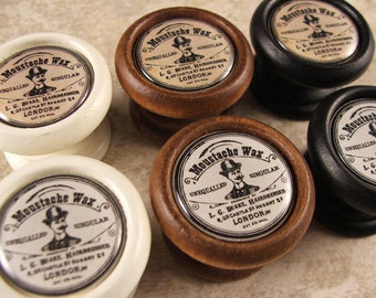 Moustache Wax Old Fashion Decorative Cabinet Knobs...Price is for 1 Knob (Quantity Discounts Available!)