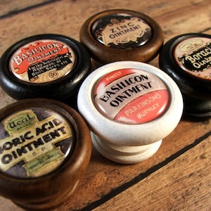 Vintage Tin Bathroom, Kitchen Cabinet Decorative Knobs, Pulls...Price is for 1 Knob (Quantity Discounts Available!)