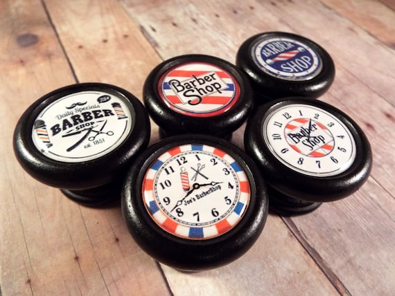 Vintage Barber Shop Decorative Cabinet Knobs Price Is For 1 Etsy