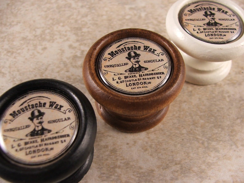 Moustache Wax Old Fashion Decorative Knobs...price is Etsy