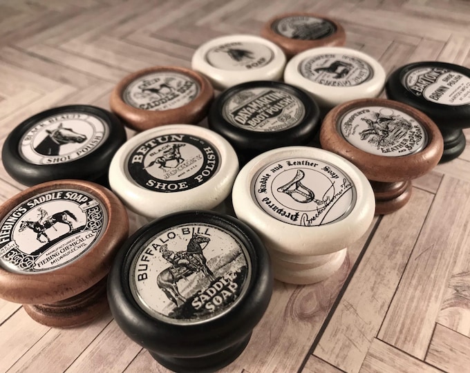 Horse Saddle Soap Decorative Cabinet Knobs, Pulls, Handles...Price is for 1 knob (Qty discounts available)