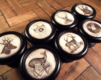 Vintage Deer/Stag/Elk Decorative Cabinet Knobs...Price is for 1 Knob (Quantitiy Discounts available!)