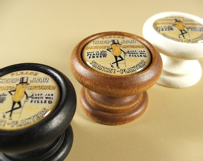 Decorative "Planters" Wood Cabinet Knob, Pull, Handle for Furniture Drawers and Doors...Price is for 1 Knob (Quantity Discounts Available!)