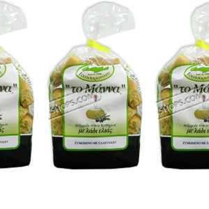 3 Pack Manna Olive Oil Kythirian style Rusks from Crete, 500 grams