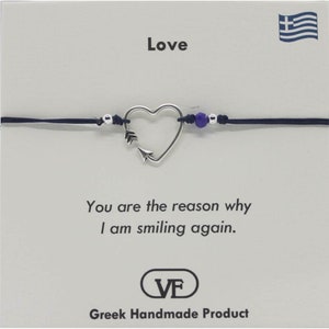 The Filia Bracelet Collection “Constantinato” Good luck Byzantine Coin  (replica) adjustable Macrame Navy Bracelet