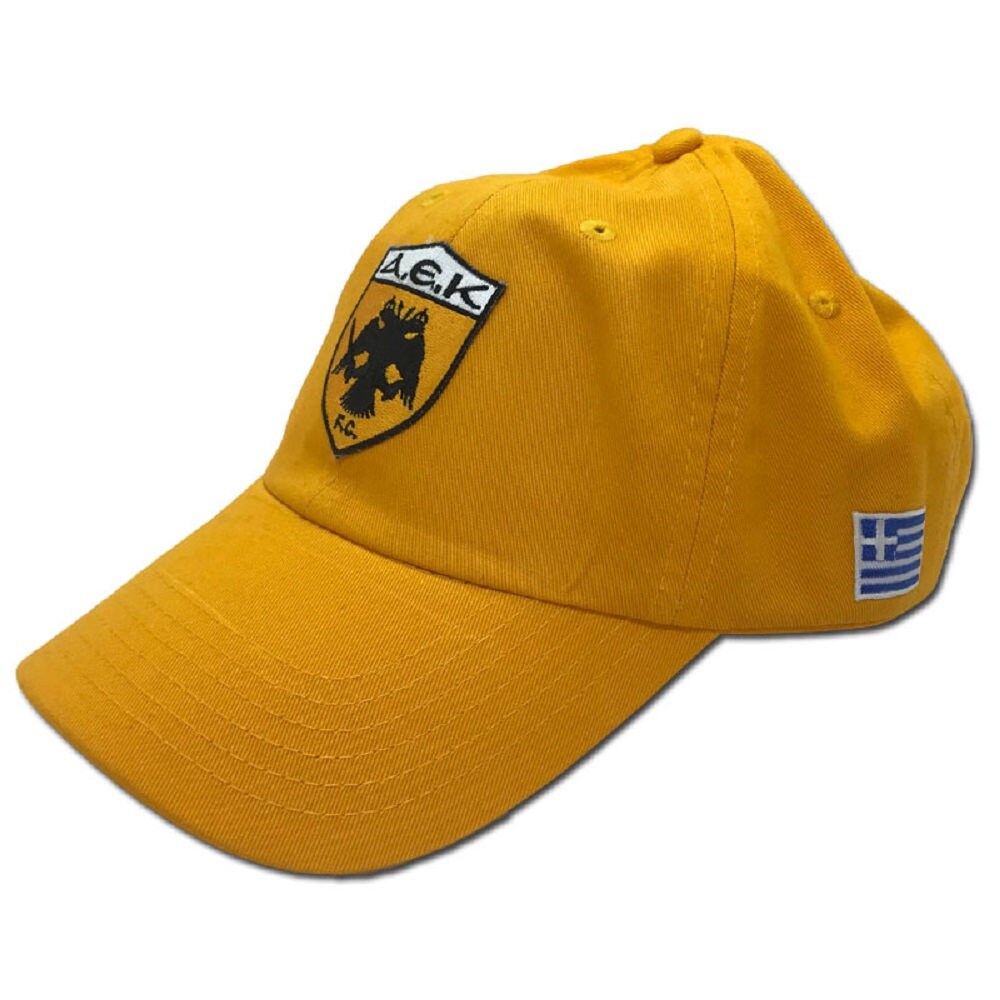 AEK Athens Adjustable Baseball Cap. In Yellow (Gold)
