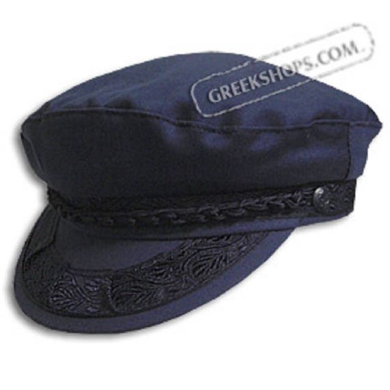 Greek Fisherman's Hat - Cotton - Navy